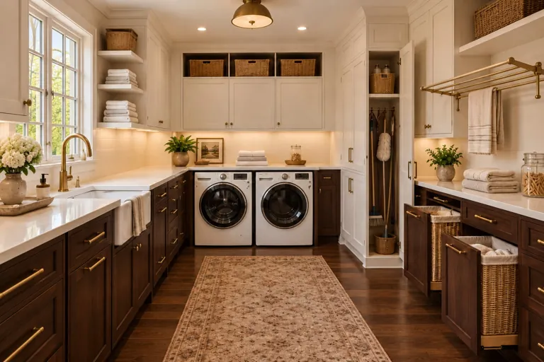 Laundry concept: Space to wash, sort, fold and put away